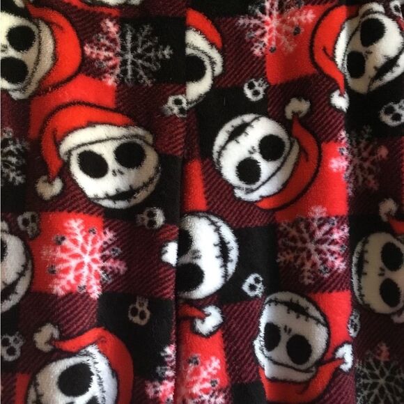 Disney Nightmare Before Christmas pajama bottoms Jack Skellington Buffalo check - Picture 3 of 4